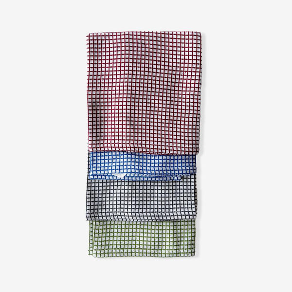 ROYAL HAIL Window Pane Kitchen Towel Cotton for Home, Soft & Highly Absorbent Towel for Kitchen, 18 x 28 inch - Set of 4