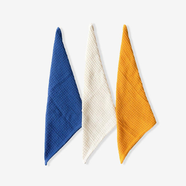 ROYAL HAIL Waffle Weave Napkin A - Set of 3 | 100% Cotton | 18 x 18 inch | Soft & Durable