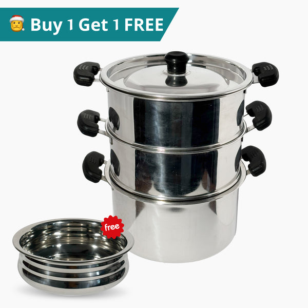 Stainless Steel Steamer with Lid Free Uruli 1 L